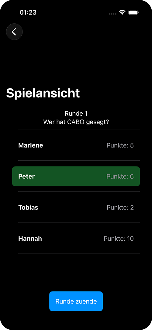 Punkteübersicht